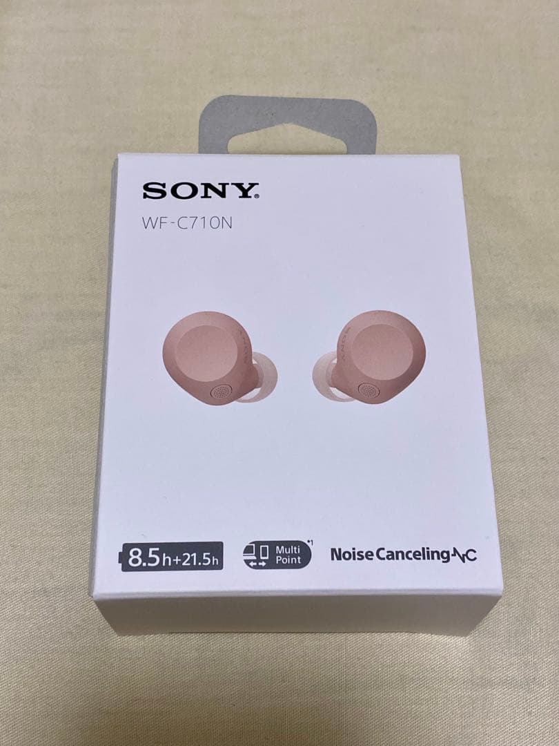 【値下げ】SONY WF-C710N ワイヤレスイヤホン ピンク 保証書付