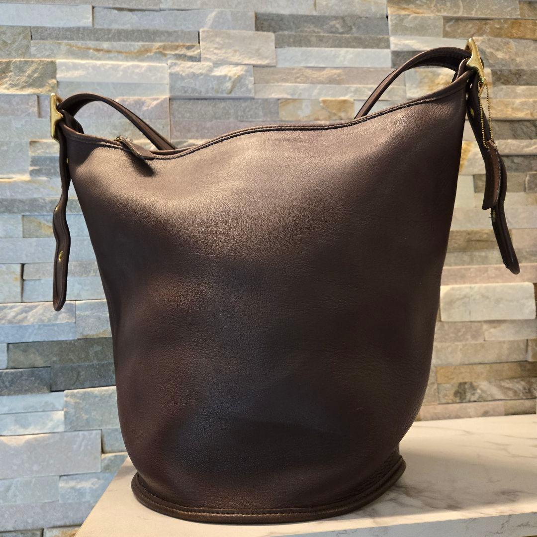 COACH　オールドコーチ　ショルダーバッグ　レザー　バケツ型　ワンショルダー