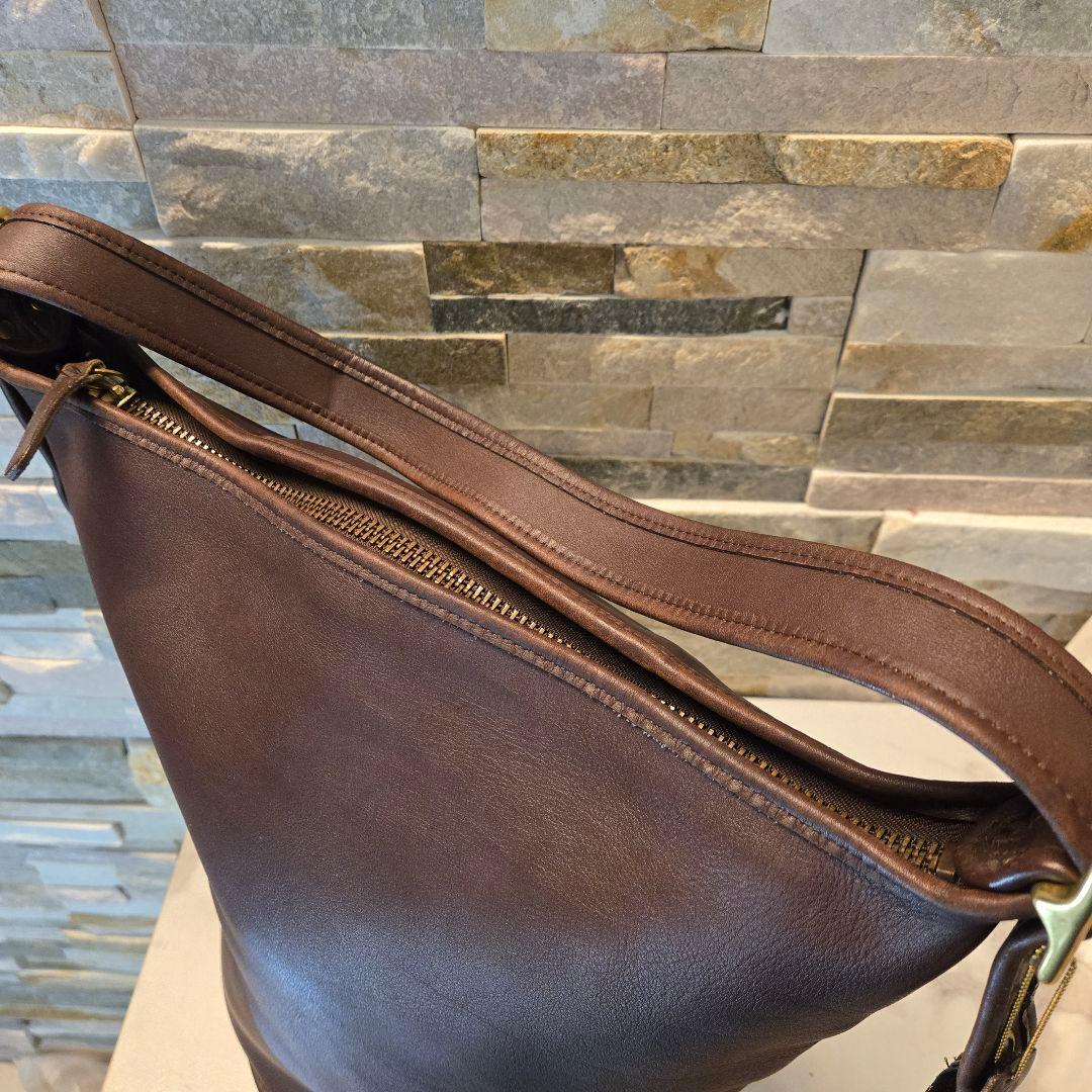 COACH　オールドコーチ　ショルダーバッグ　レザー　バケツ型　ワンショルダー