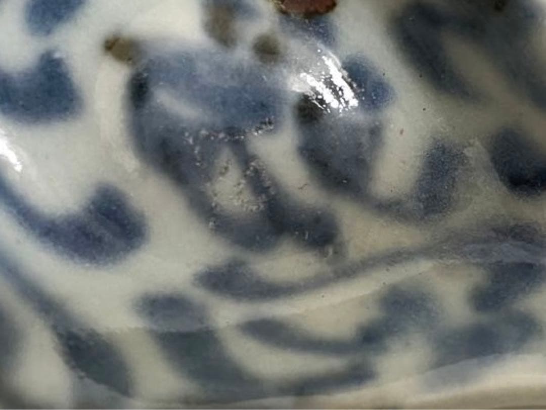 骨董　アンティーク　青花　蓮華　染付　清朝　れんげ　レンゲ　スプーン　スッカラ