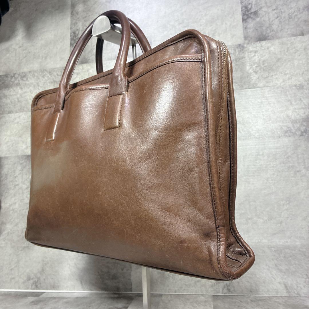 【良品】✨POTER オールレザー　ビジネスバック　ブラウン