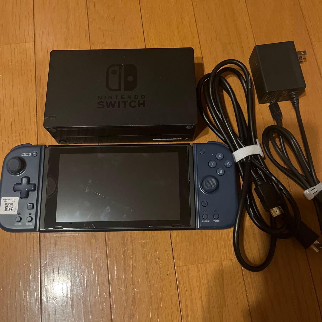 Nintendo Switch ネイビー 本体 ドック付き 箱無し 初期化済み