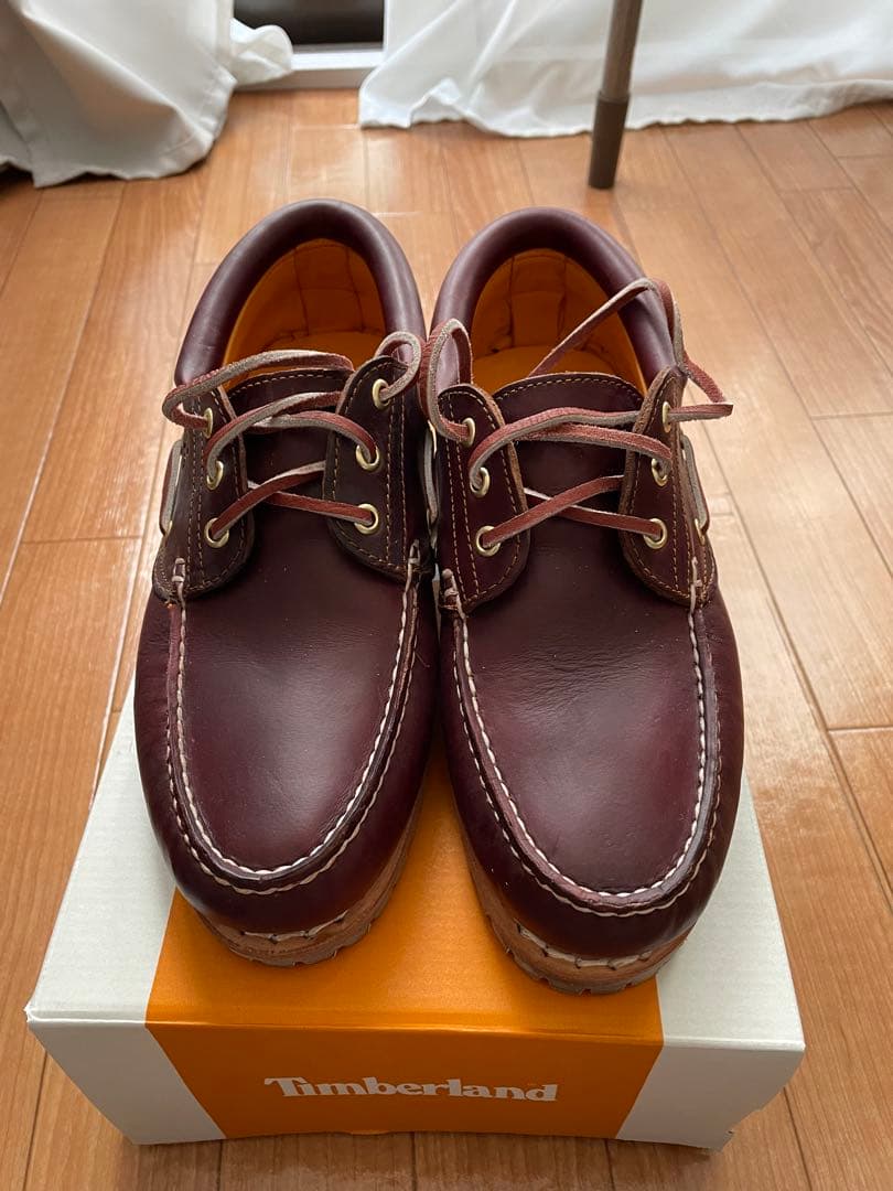 Timberland 3 eye classic lug バーガンディー