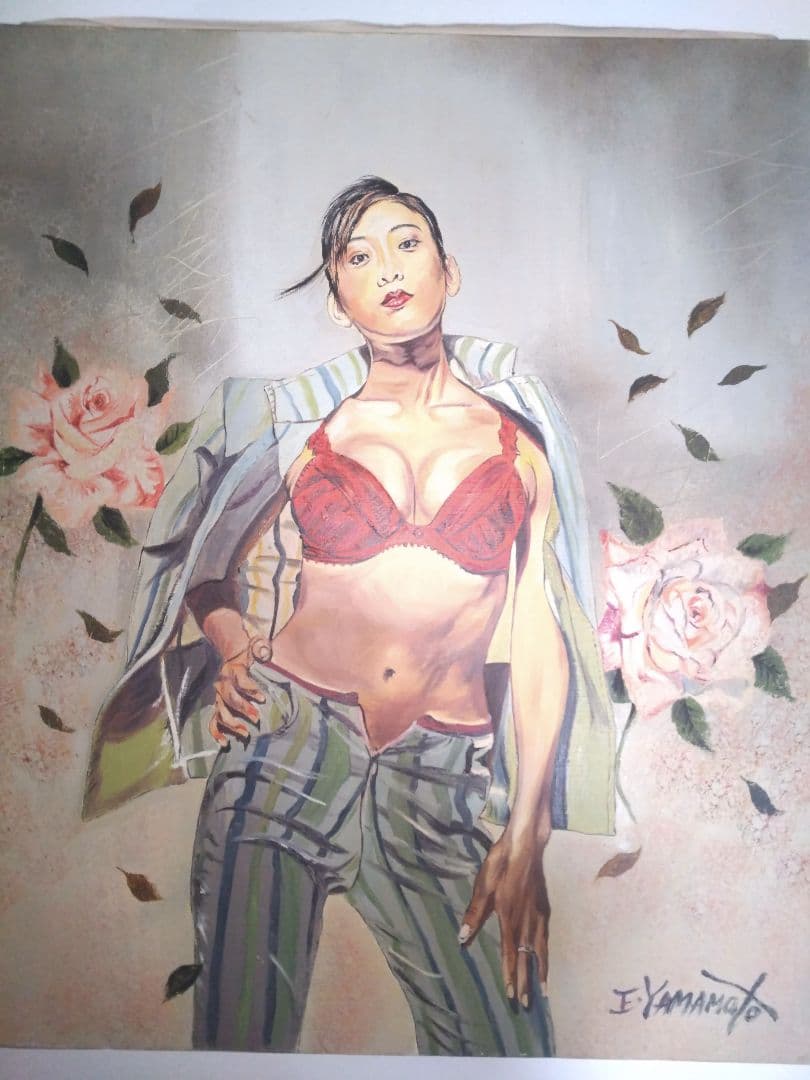 裸婦、美人画12F.絵画、山本英二、スーツF、真作、肉筆、高塚省吾、森本草介。