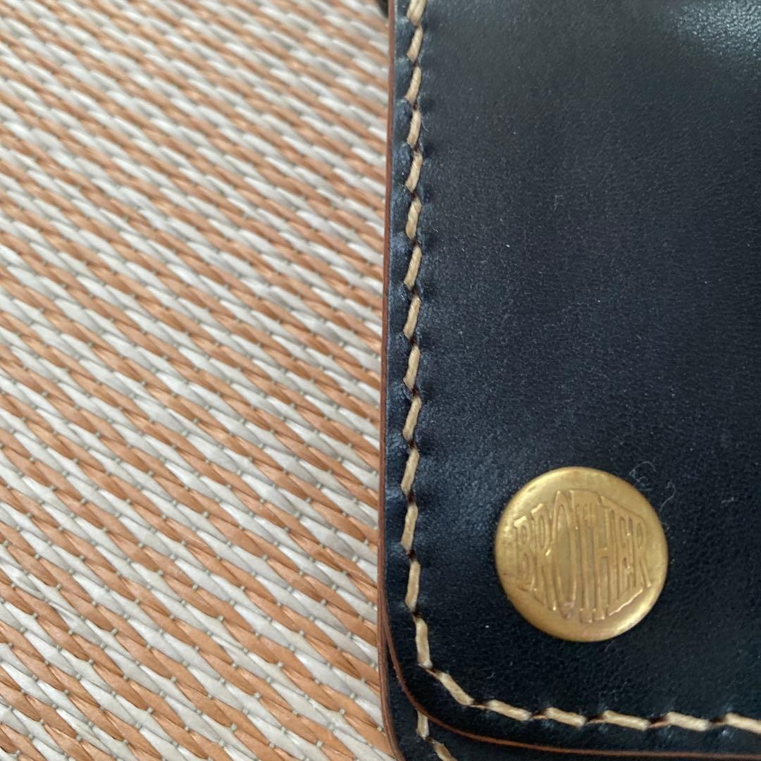 レザーワークスブラザー　ミドルトラッカーウォレット2層