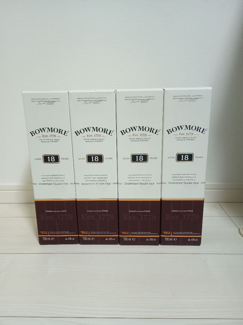 BOWMORE 18年 700ml 4本セット