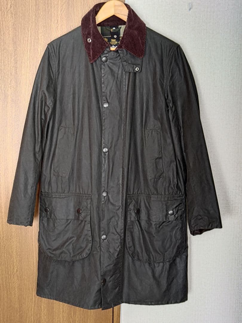 Barbour BORDER ボーダー SL 38 美品　ピンバッジ付き
