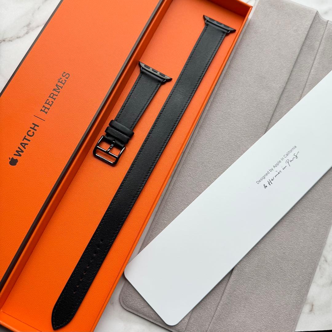 2581 美品　Apple Watch エルメス　ブラック　ドゥブルトゥール