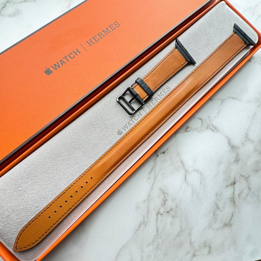 2581 美品　Apple Watch エルメス　ブラック　ドゥブルトゥール
