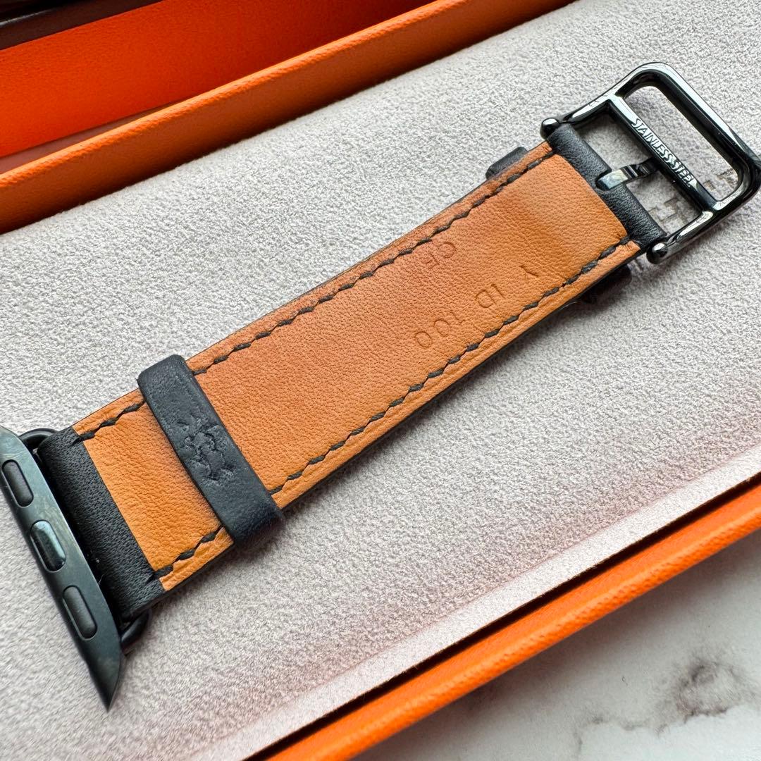 2581 美品　Apple Watch エルメス　ブラック　ドゥブルトゥール