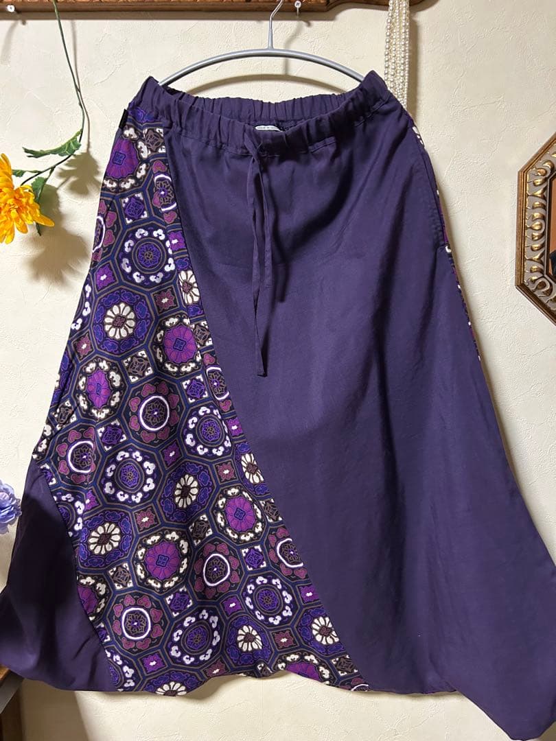 ソウソウ　SOU・ SOU モスリン 富士（ふじ） ／濃紫×華麗