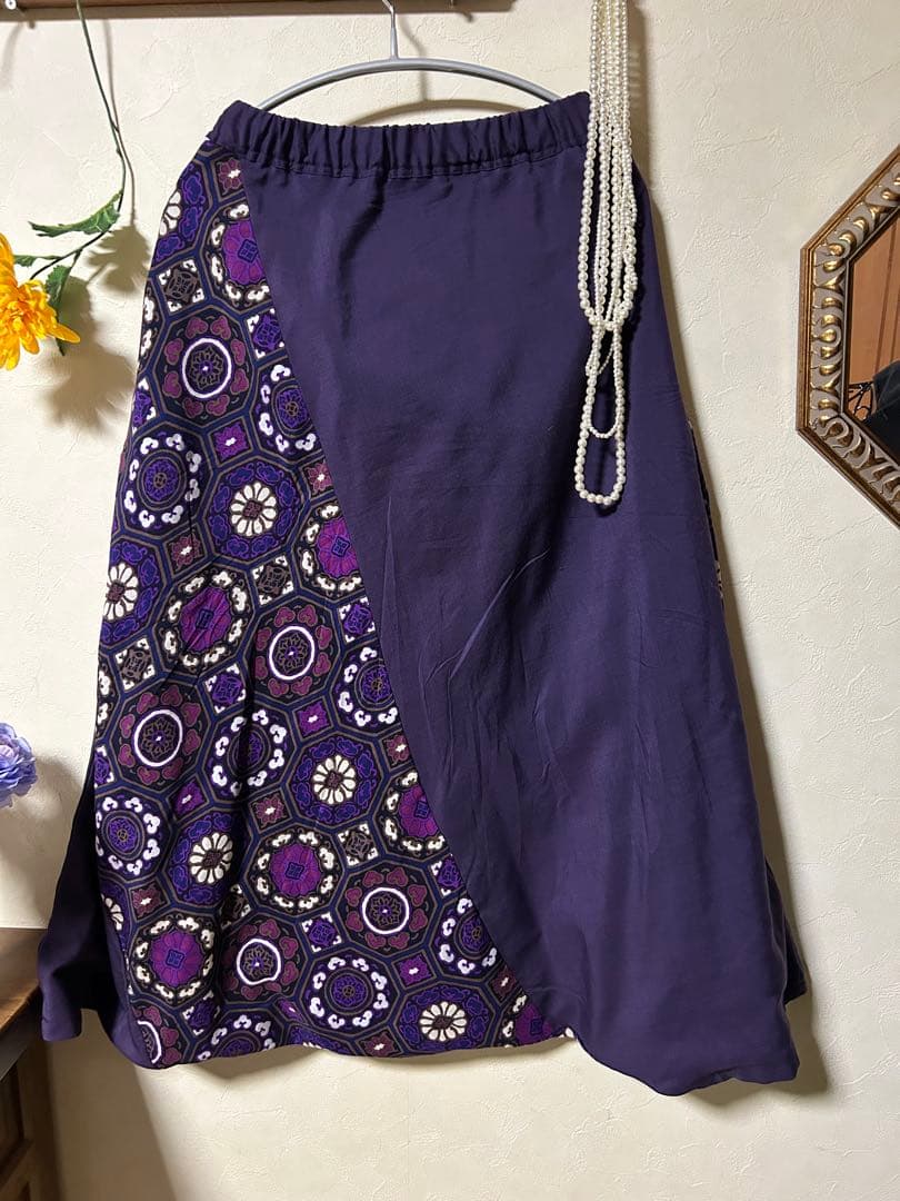 ソウソウ　SOU・ SOU モスリン 富士（ふじ） ／濃紫×華麗