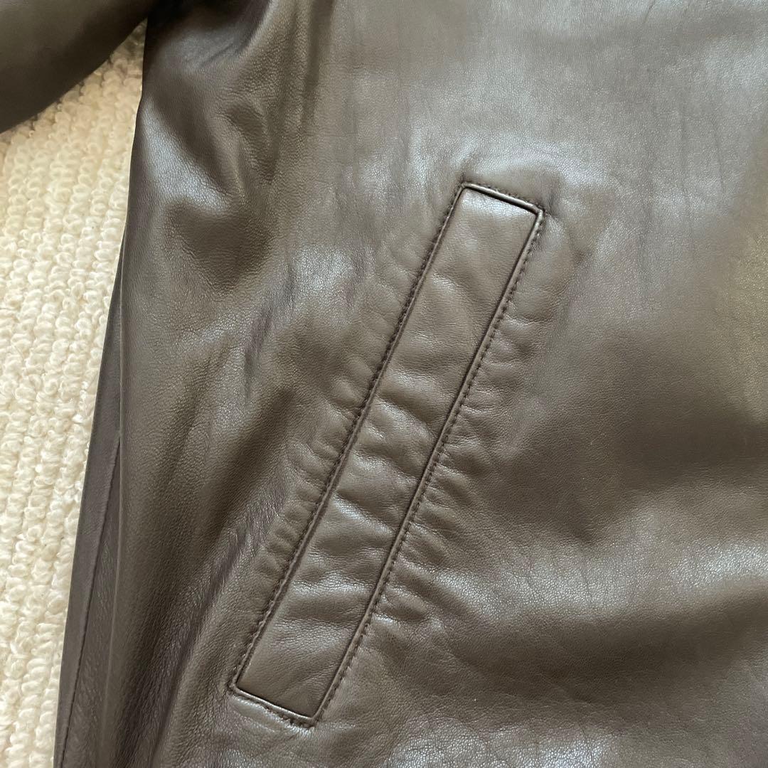 90s Jos. A. Bank ダークブラウン レザー ジャケット M