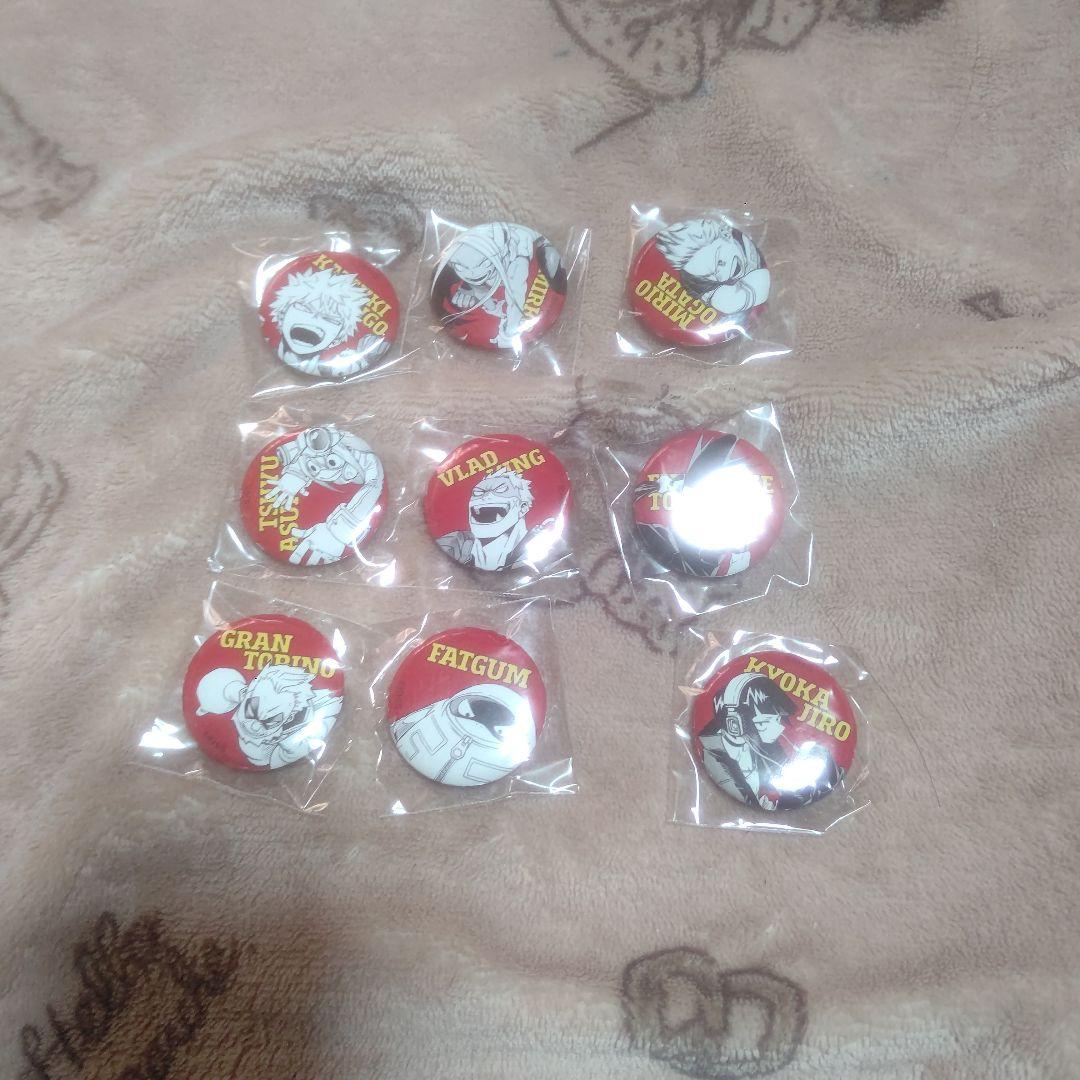 ヒロアカ　オールスター缶バッチ