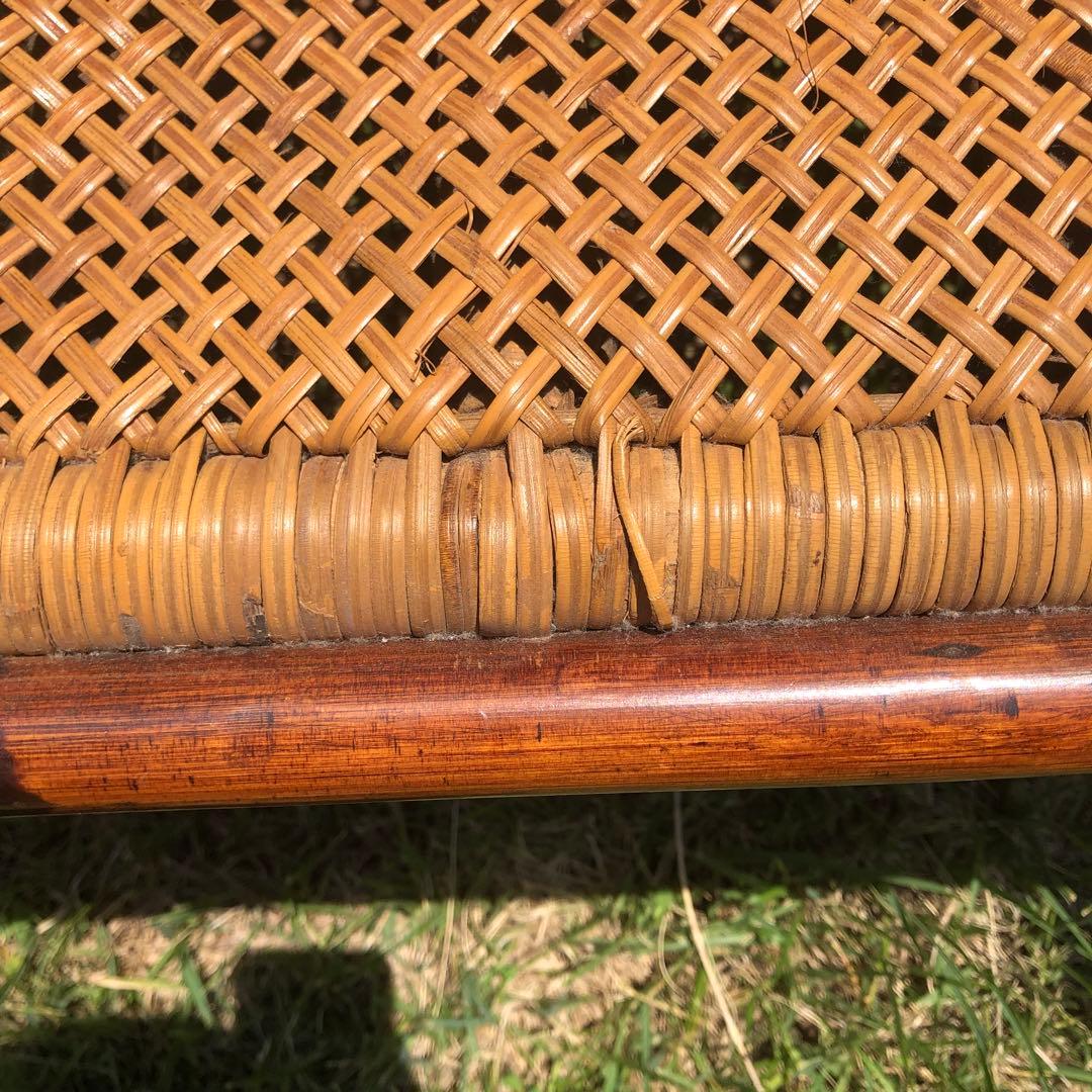 こ*ぶ様 【古家具】maruni Hiroshima 藤椅子　送料込み匿名配送