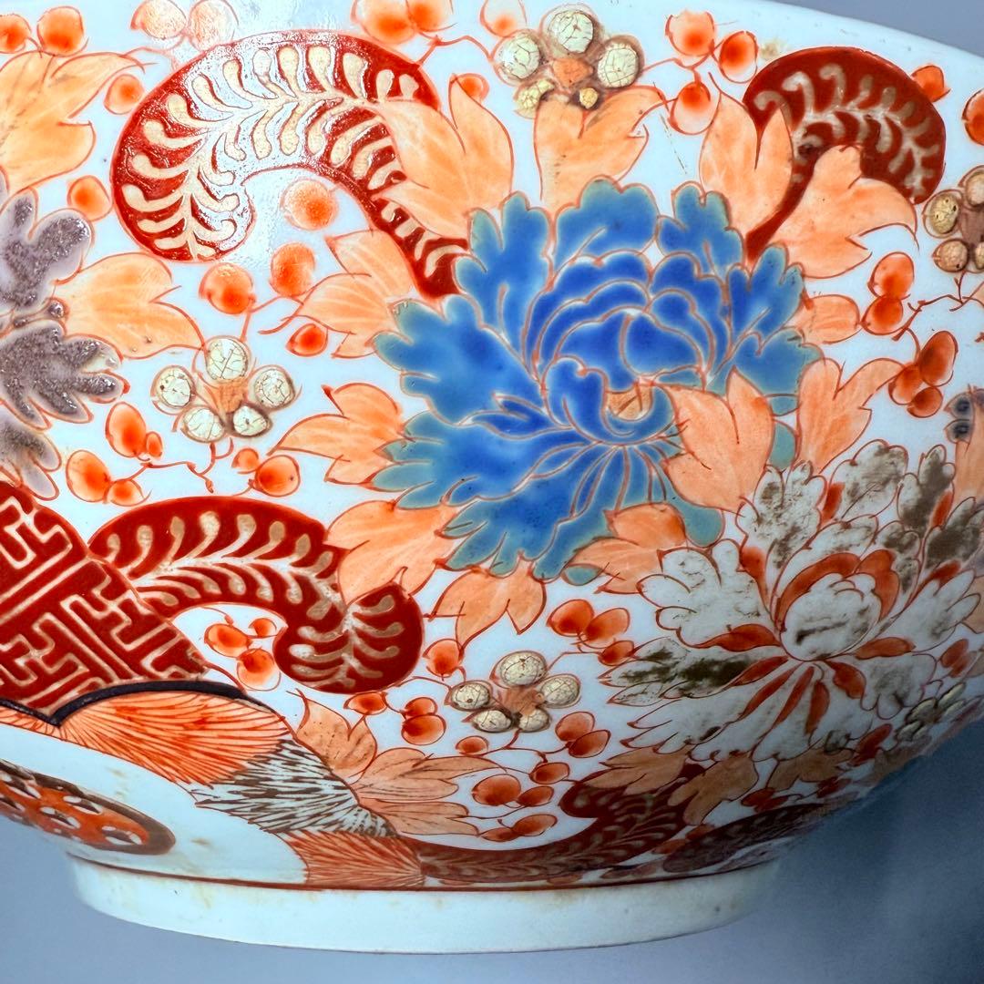 1856～1900年　明治時代　肥碟山信甫製　田代紋左衛門　名品　絢爛豪華　大鉢