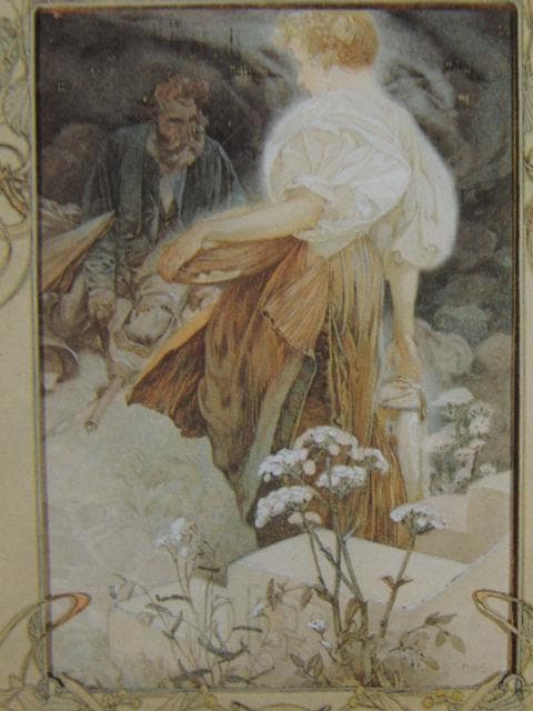 アルフォンス・ミュシャ、〈真福八端〉より、「幸福なるかな、憐憫ある者・・・」