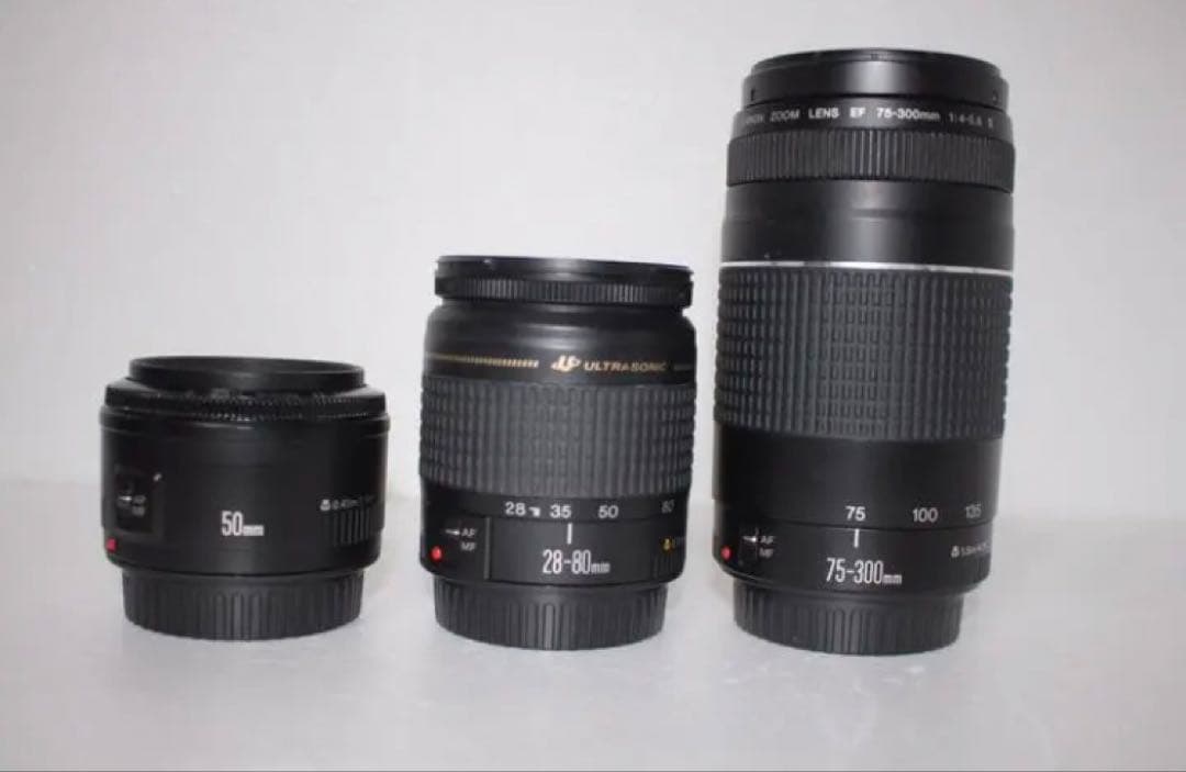 一眼レフカメラcanon kiss x9 標準&望遠&単焦点トリプルレンズセット