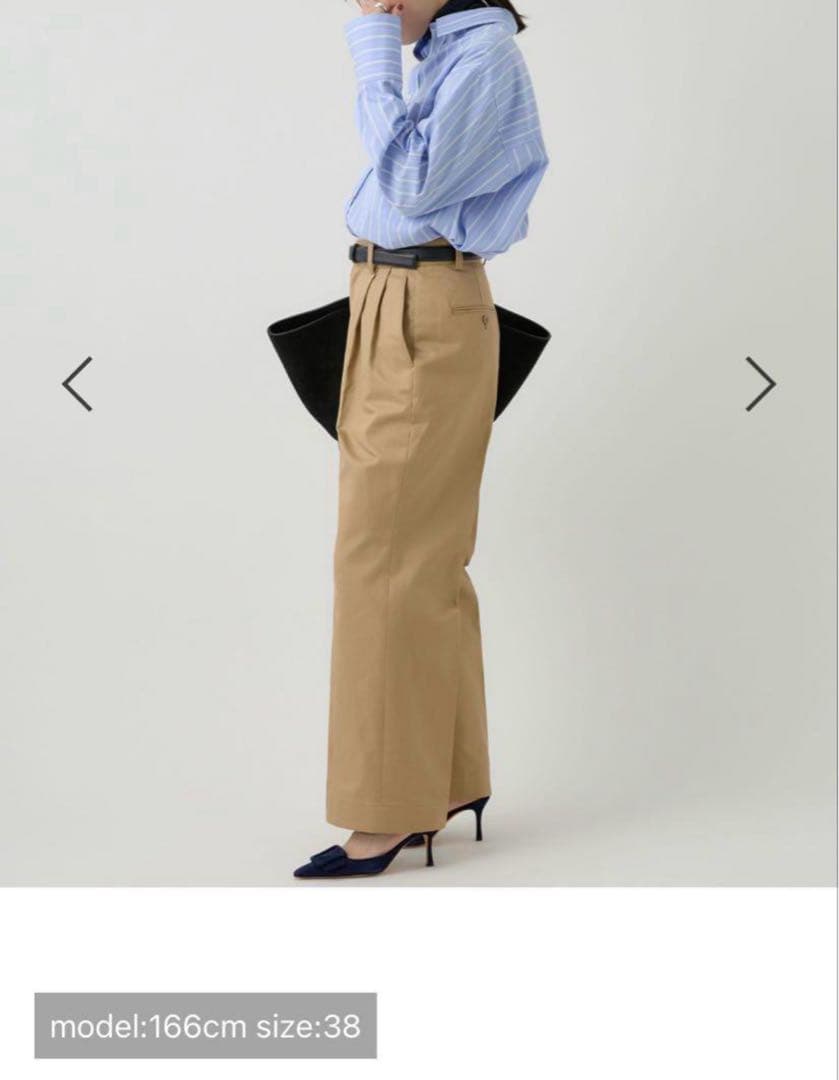 新品未使用 カオス chaosツータックチーノパンツ　38