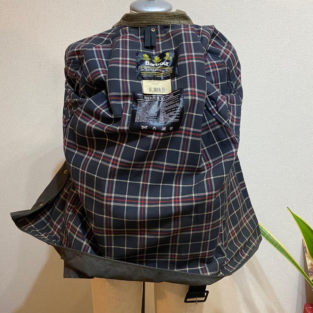 【90's】barbour international オイルドジャケット　36