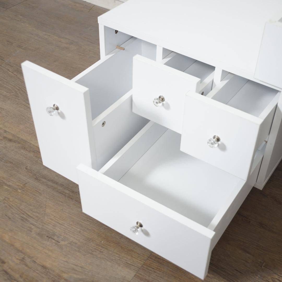 送料無料【新品】LED 女優ライト付き 大容量 コスメワゴン アウトレット