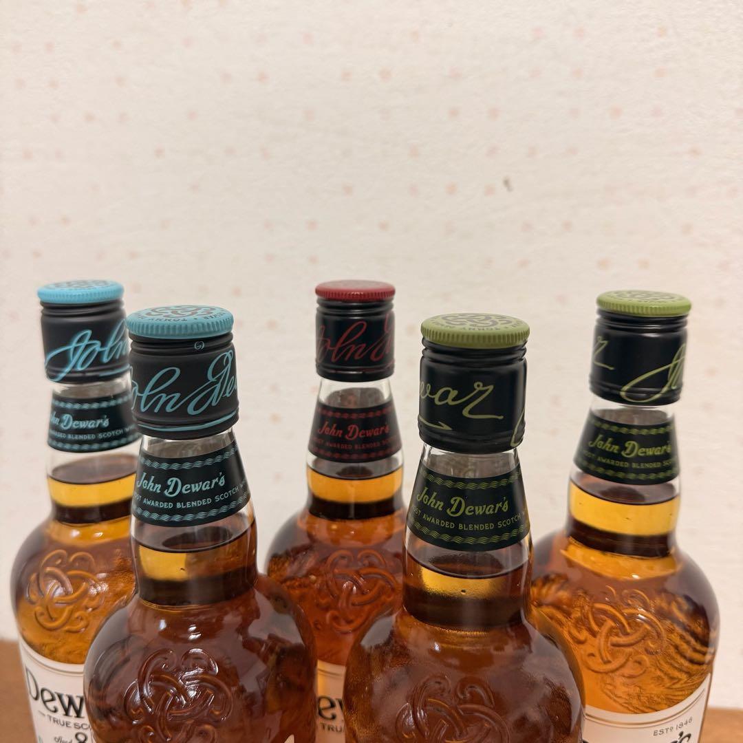 ● 新品未開封 Dewar's デュワーズ 8年 ウイスキー 5本セット