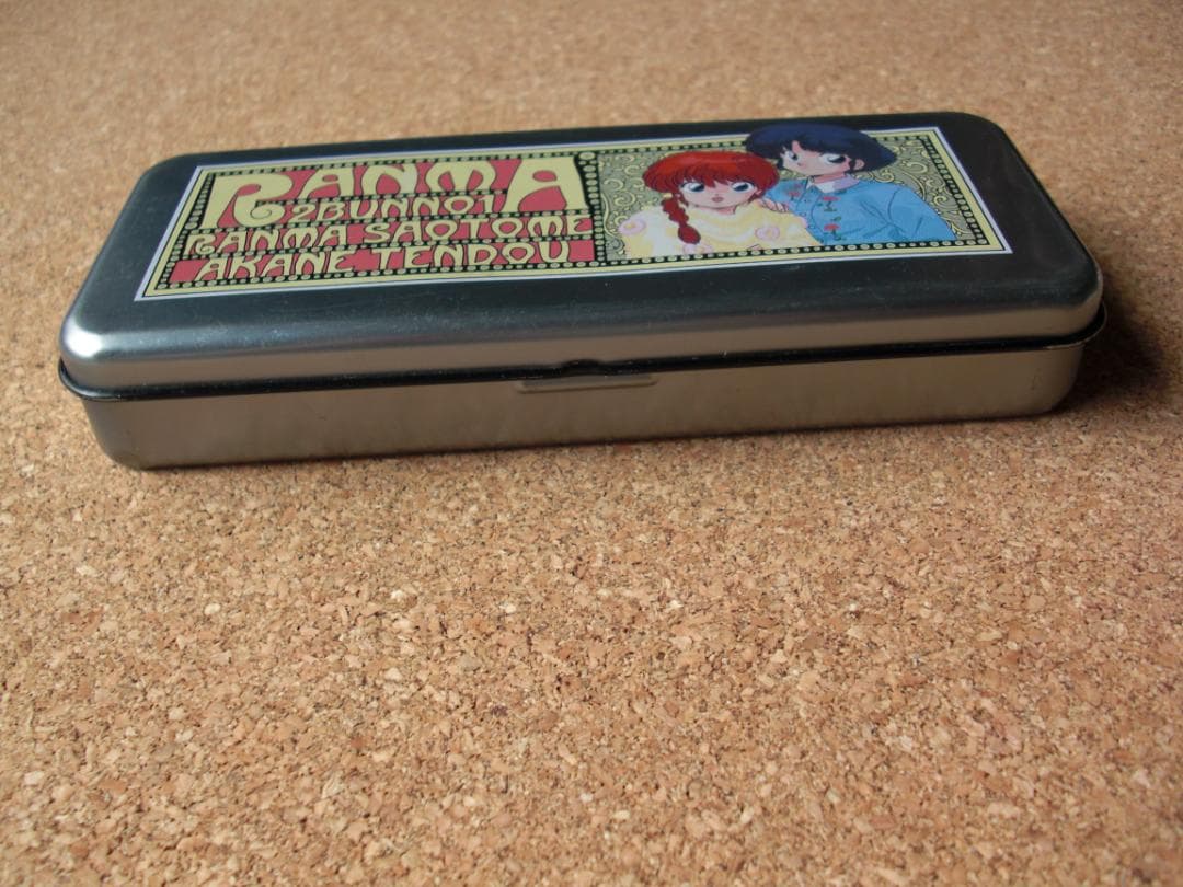 平成レトロ　当時物　らんま1/2　うちわ型の飾り　メモ帳、ペンケース　３点セット