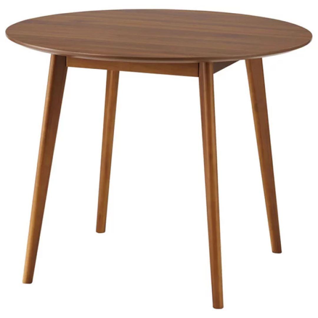 ブラウン円形テーブル 丸テーブル　直径90cm