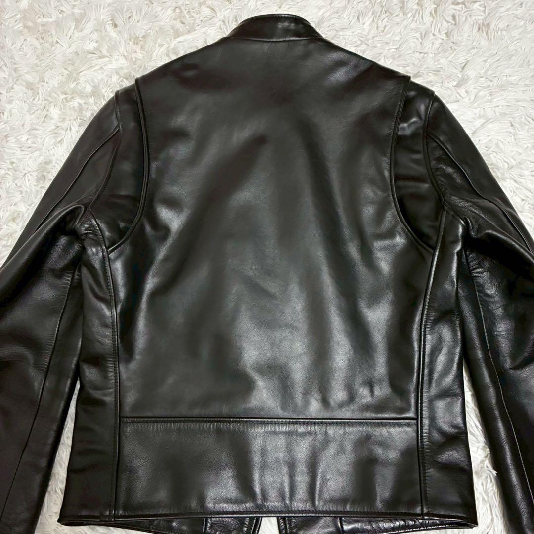 極美品 schott 641XX ライダースジャケット　カウレザー　黒　光沢感