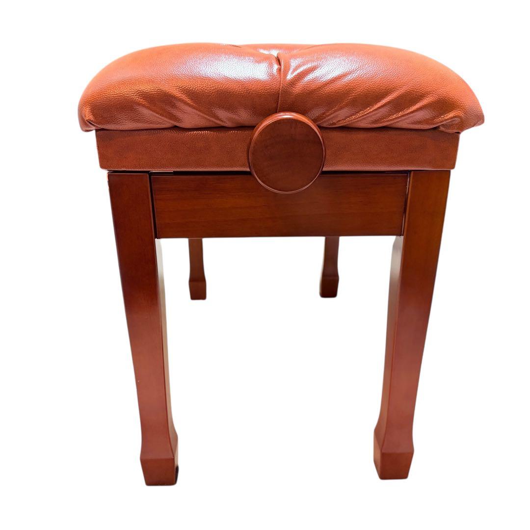 高級感　レザー　ピアノ用ベンチ　イス　高さ調整可能