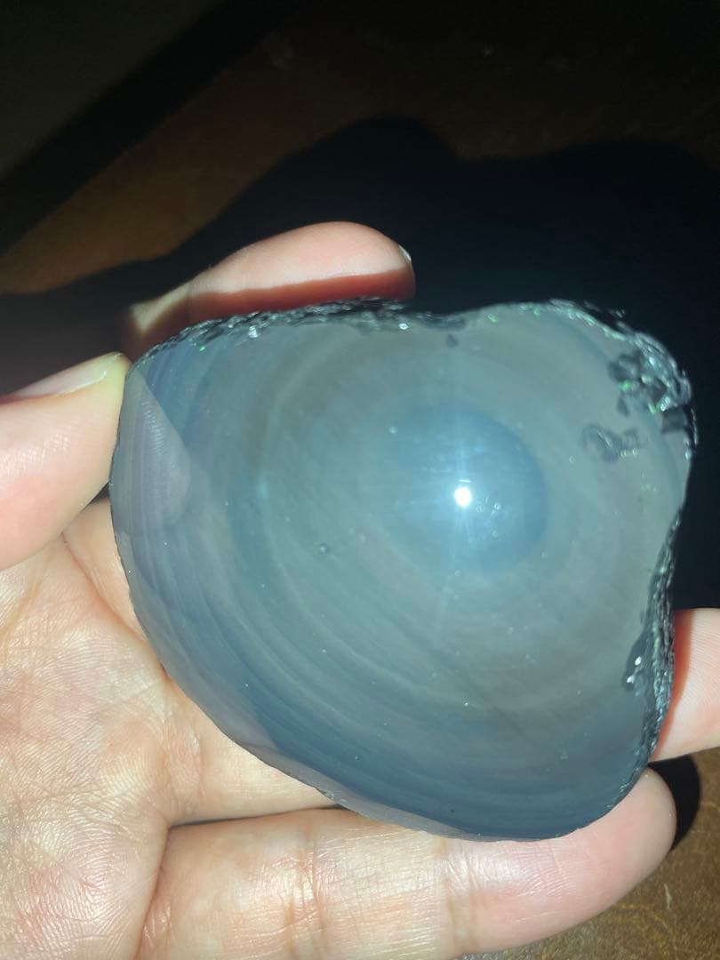 研磨品　十勝石玲瓏　パステルカラー　レインボーオブシディアン