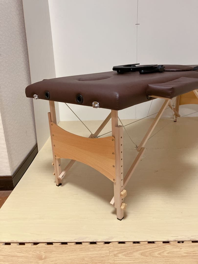 未使用　折りたたみ　エステベッド　マッサージベッド　持ち運びカバー付き
