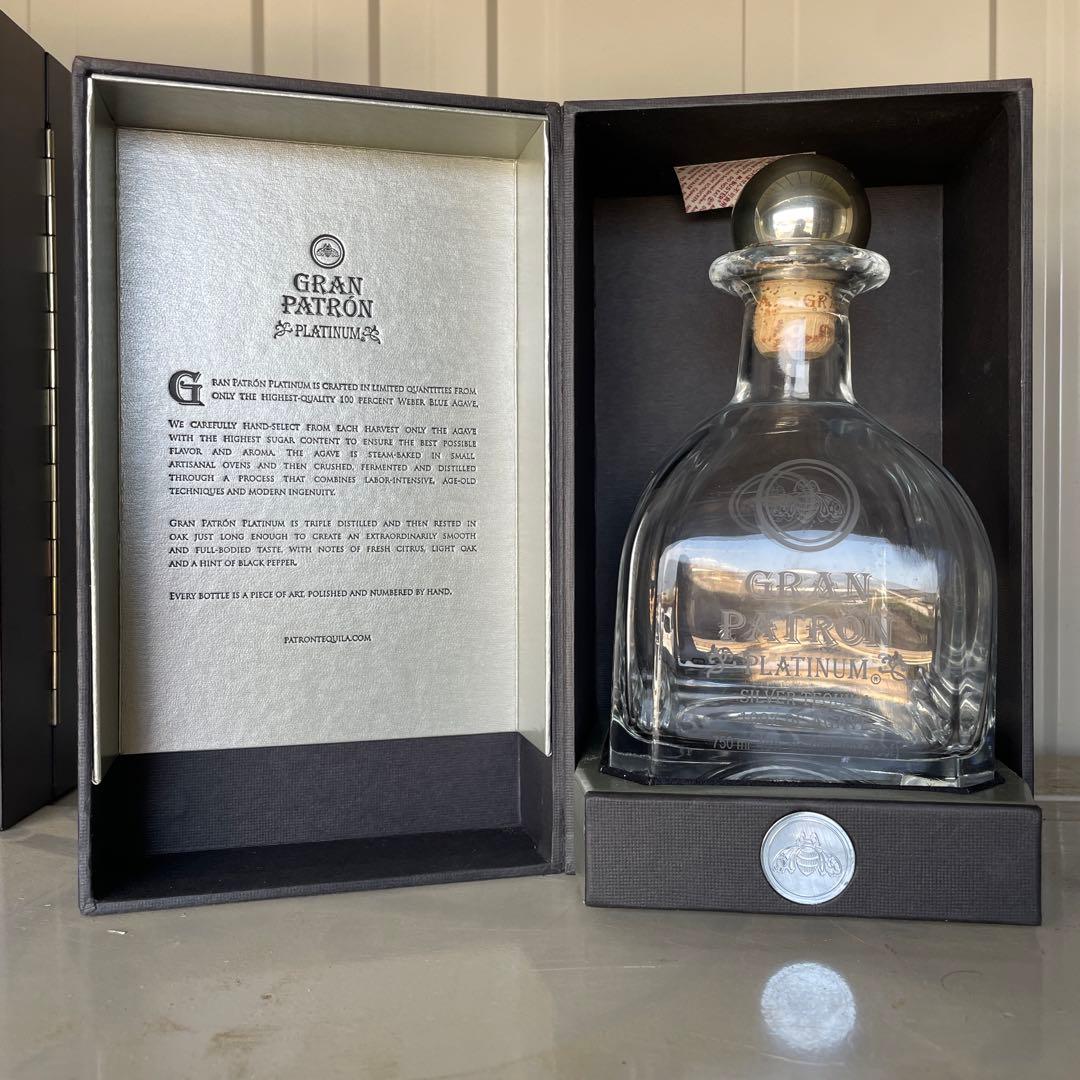 GRAN PATRÓN PLATINUM テキーラ 750ml 6箱　空き瓶2点