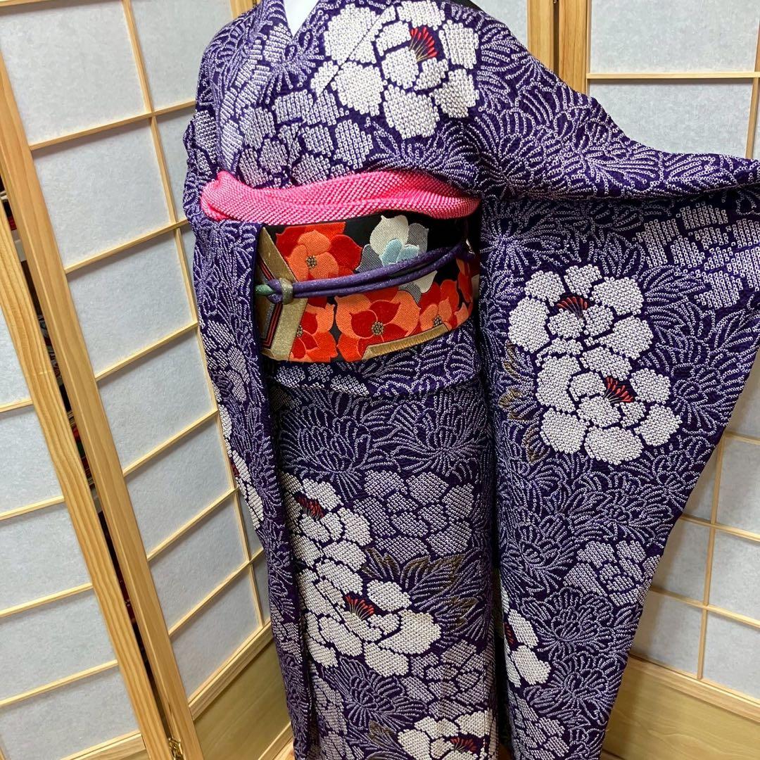 ひつじ様［4357］振袖 総絞り 金彩 成人式 卒業式 正絹 着物 袷