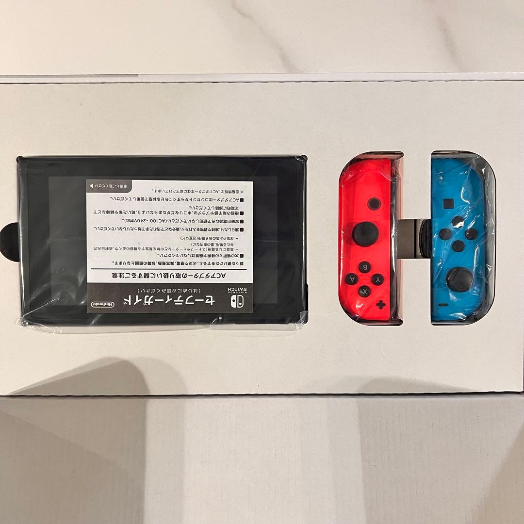 目立つ傷なし・完品Nintendo Switch 本体 (ネオンブルー/レッド)