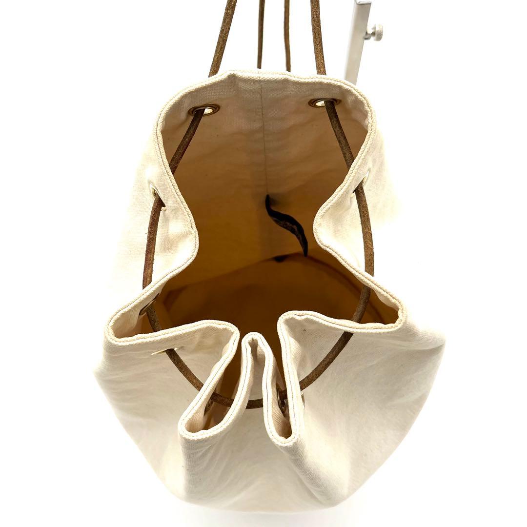 HERMESエルメス ポロションミミルGM巾着ショルダーバッグ アイボリー 希少