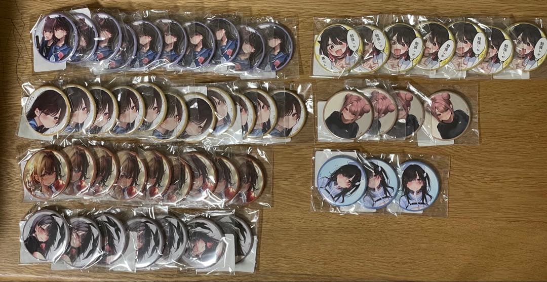 猫麦 DMMスクラッチ くじ アクリルスタンド 色紙 缶バッジ 7万円分