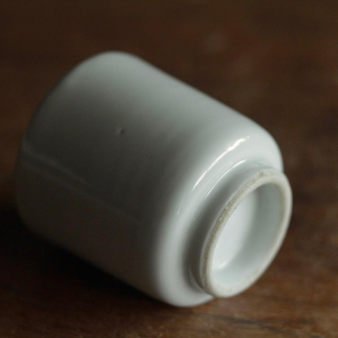 白磁 筒碗 No.2 筒盃 古道具 アンティーク 検 ） 伊万里波佐見平佐