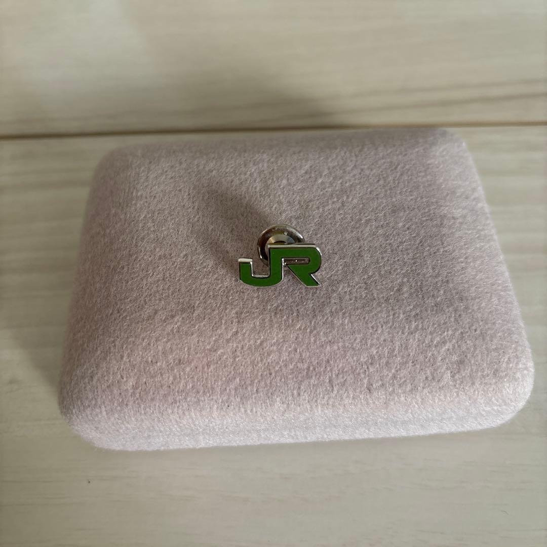 JRロゴ ピンバッジ グリーン　希少　JR社章