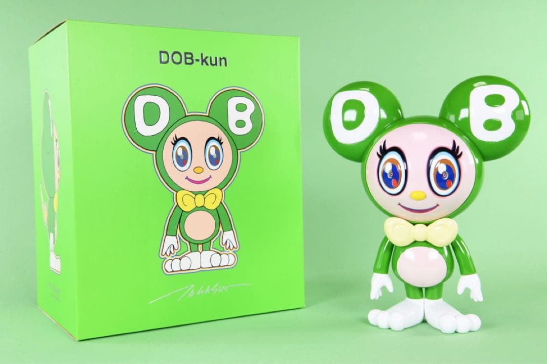 ★DOB-kun 村上隆 Green Green ソフビ