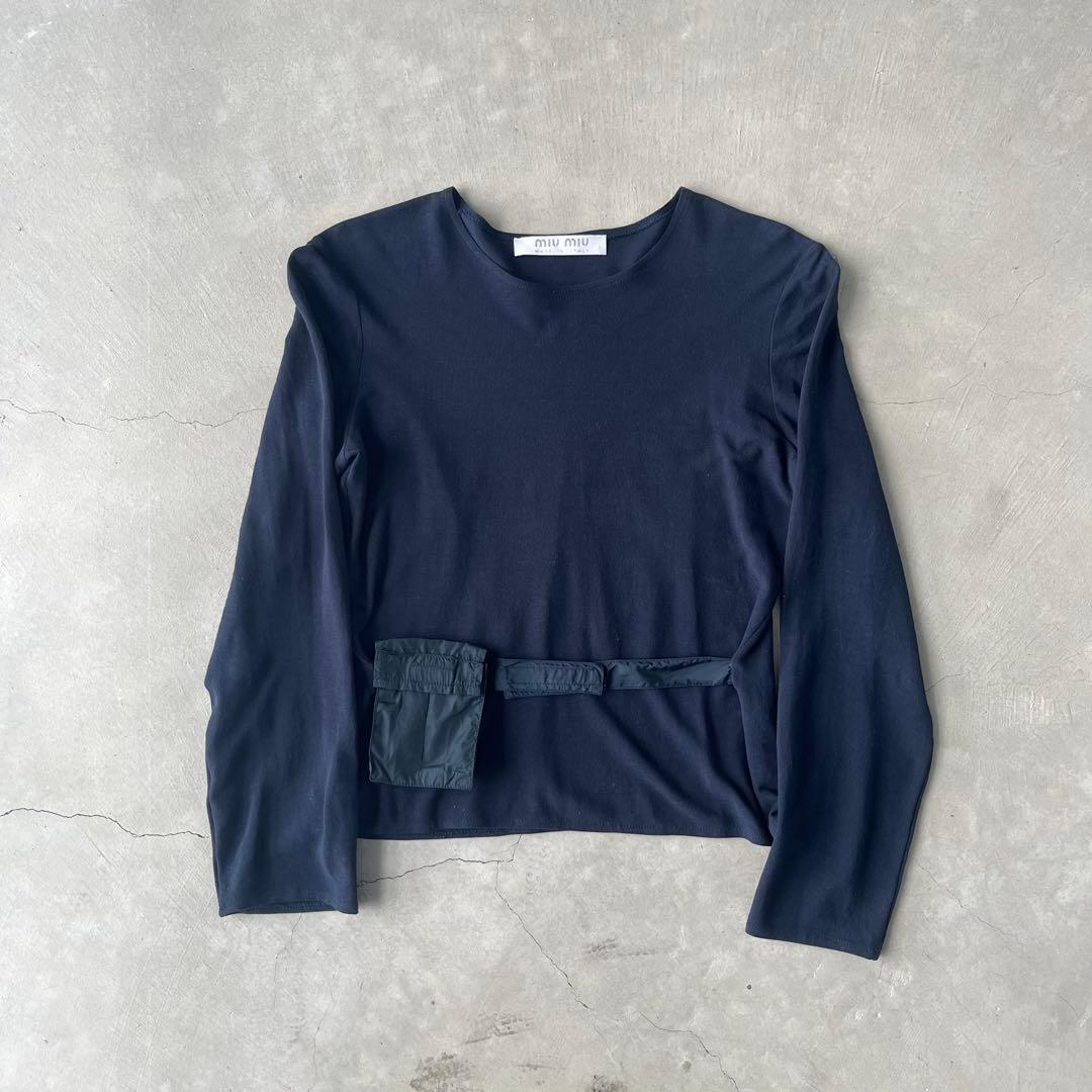 トップス miumiu 1990s archive docking-tech shirts