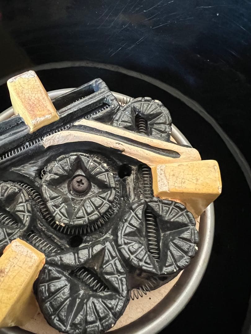 鶴首釜　釜師　藤兵衛　風炉型電熱器セット　茶道具　茶釜