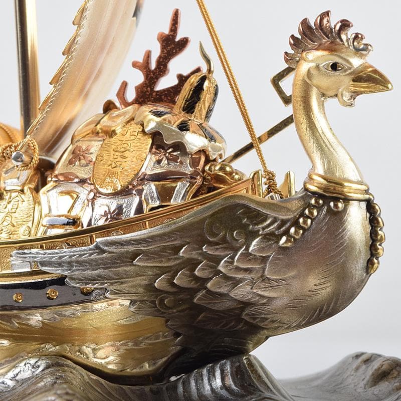 関武比古造　銀製　SILVER985刻印　宝船　約96g　Y　R9116B