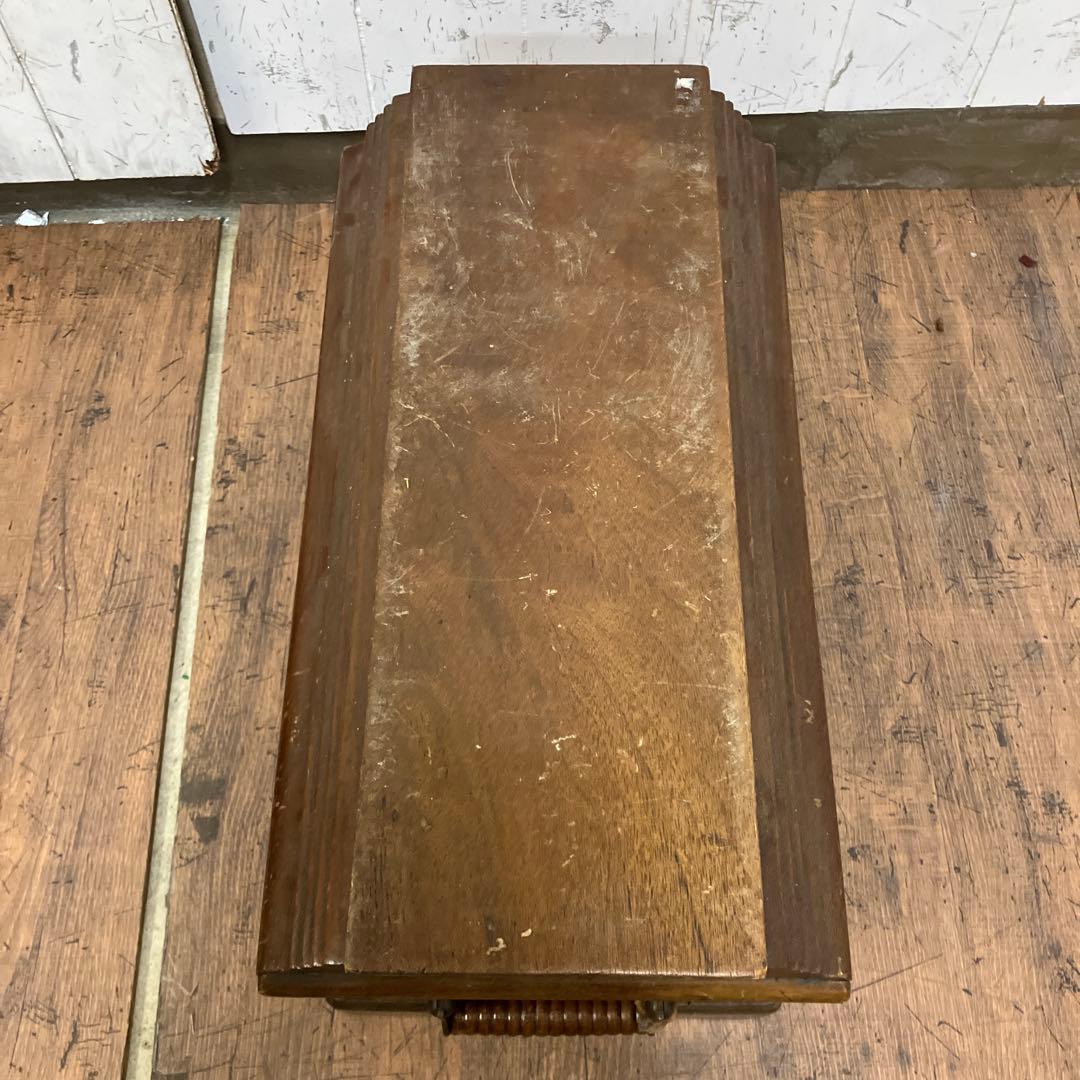 A-壁 昭和レトロ 木製ミシンケース ミシンカバー 収納ボックス 道具箱 木箱蓋