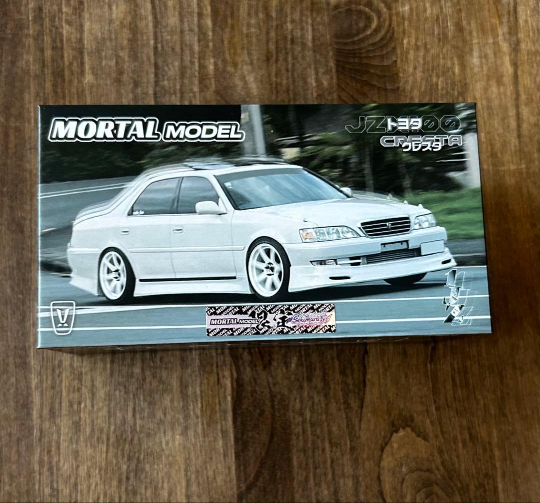 MORTAL 1/64 トヨタ クレスタ カスタム ドリ仕様 ホワイト