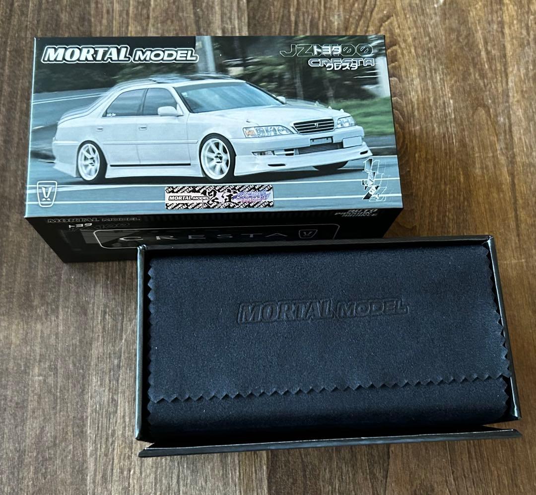 MORTAL 1/64 トヨタ クレスタ カスタム ドリ仕様 ホワイト