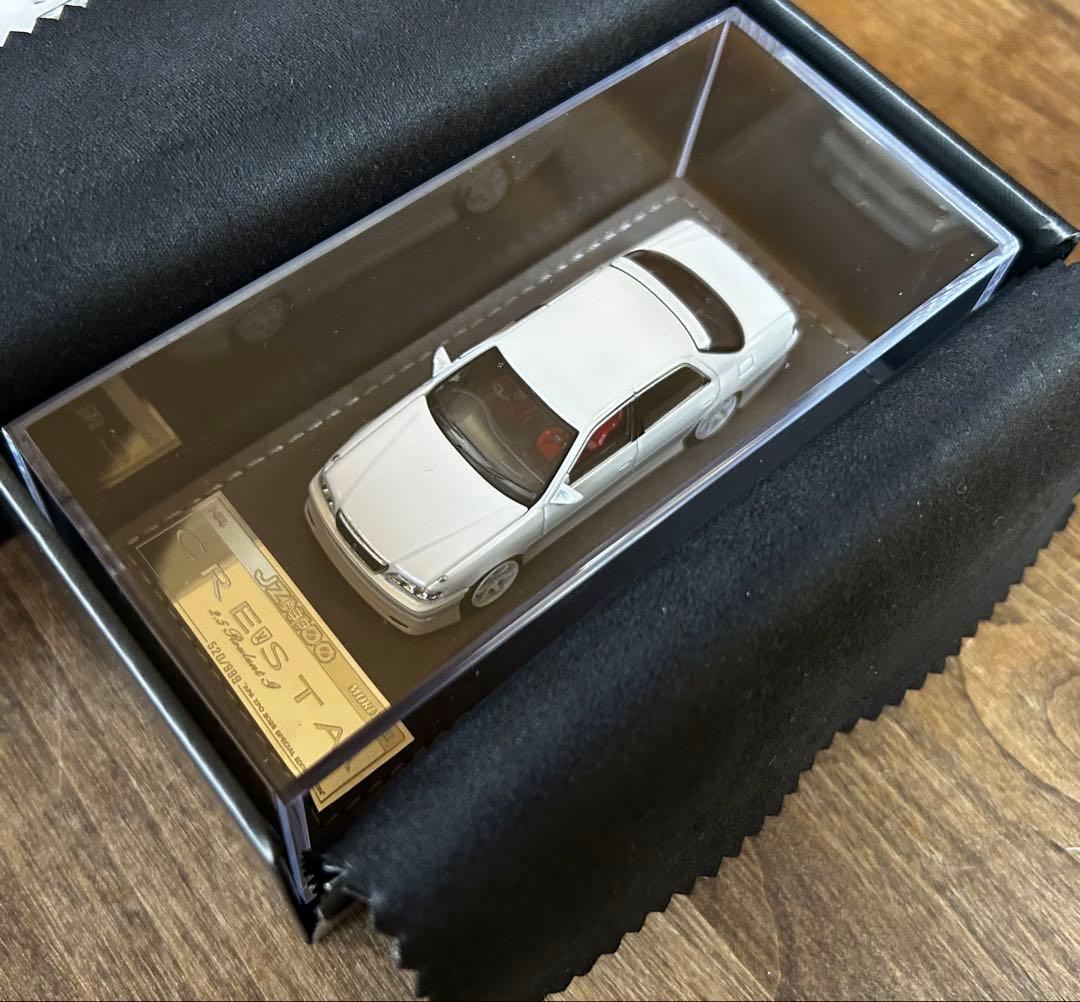 MORTAL 1/64 トヨタ クレスタ カスタム ドリ仕様 ホワイト