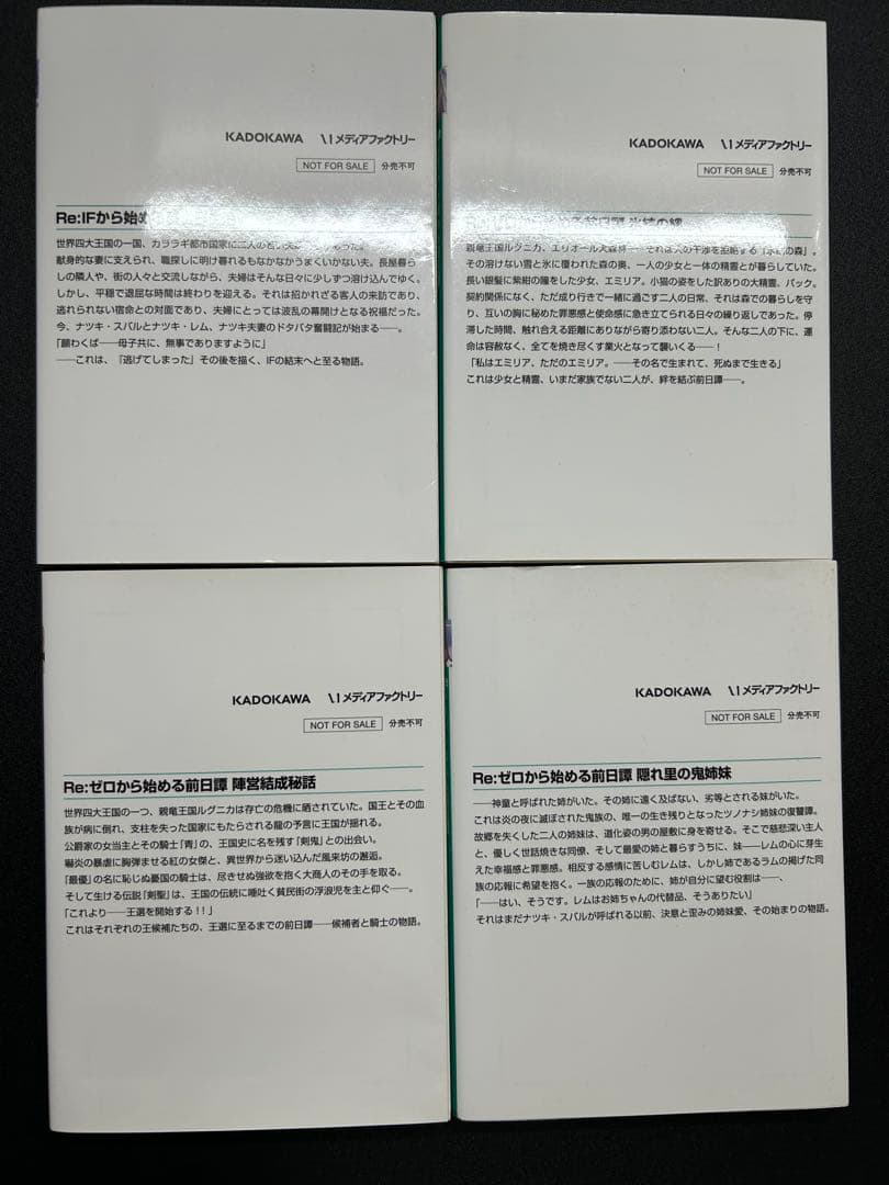 Re:ゼロから始める異世界生活 Blu-ray特典小説