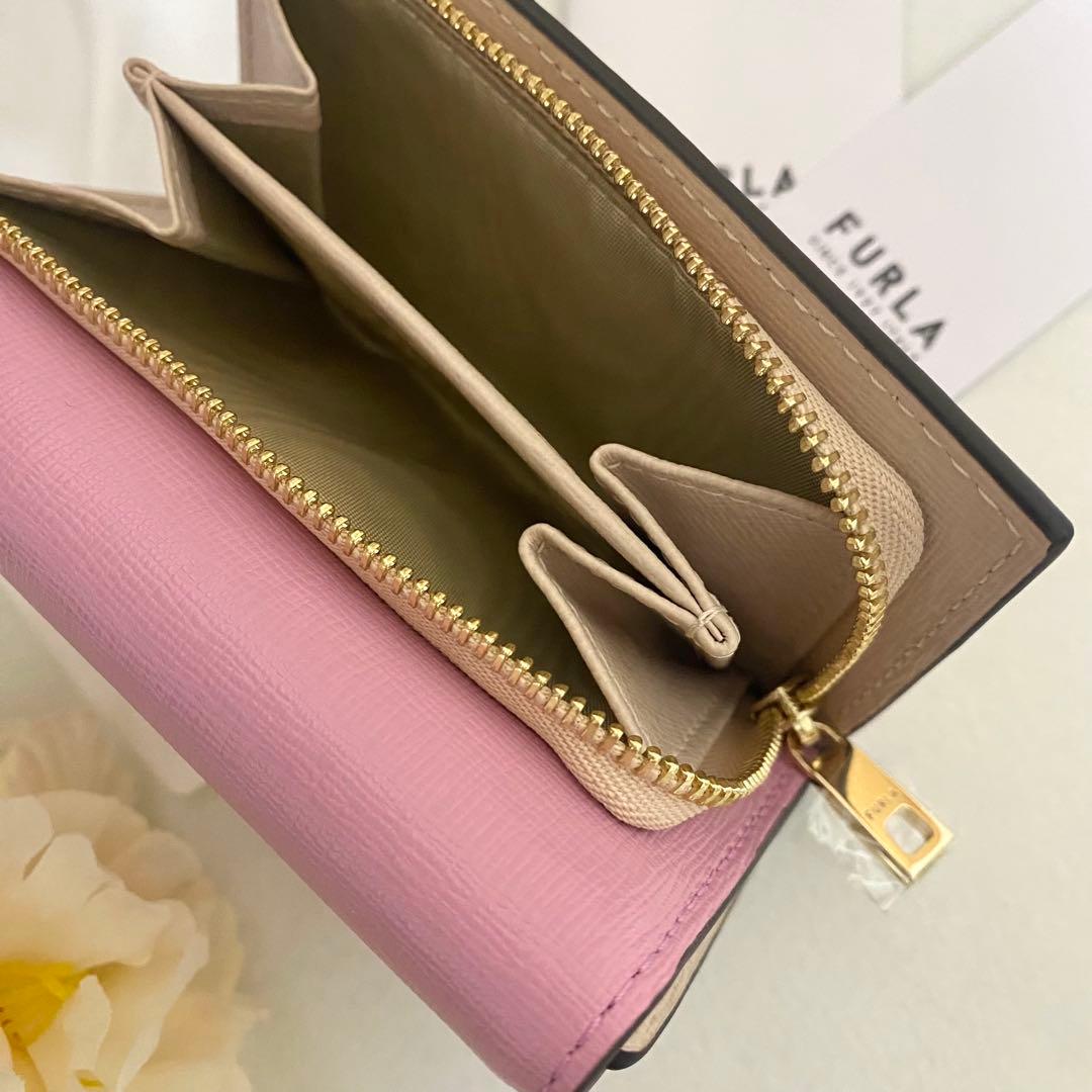 新品　正規品☆FURLA(フルラ) 折り財布　ピンク バニラ 三つ折り財布