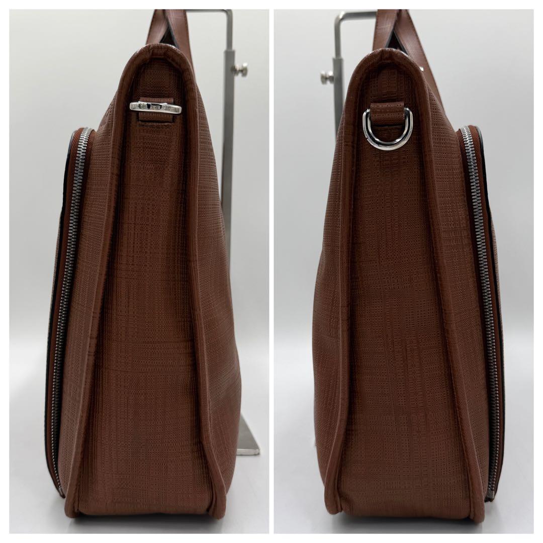 【専用】ロエベ ブリーフケース ニュートレド アナグラム レザー 現行 ブラウン